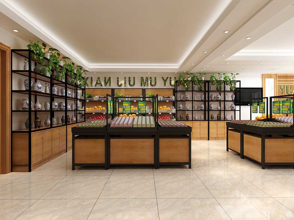 深圳龍崗水果店大廳裝修 深圳龍崗水果店大廳裝修