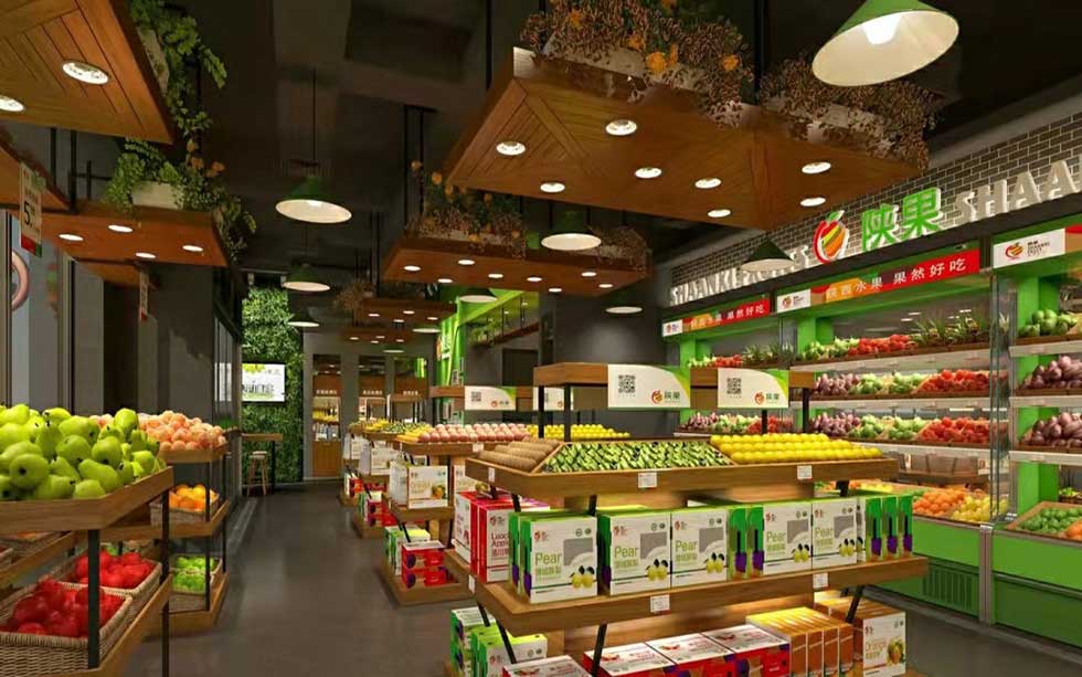 深圳鹽田水果店大廳裝修案例 深圳鹽田水果店大廳裝修案例