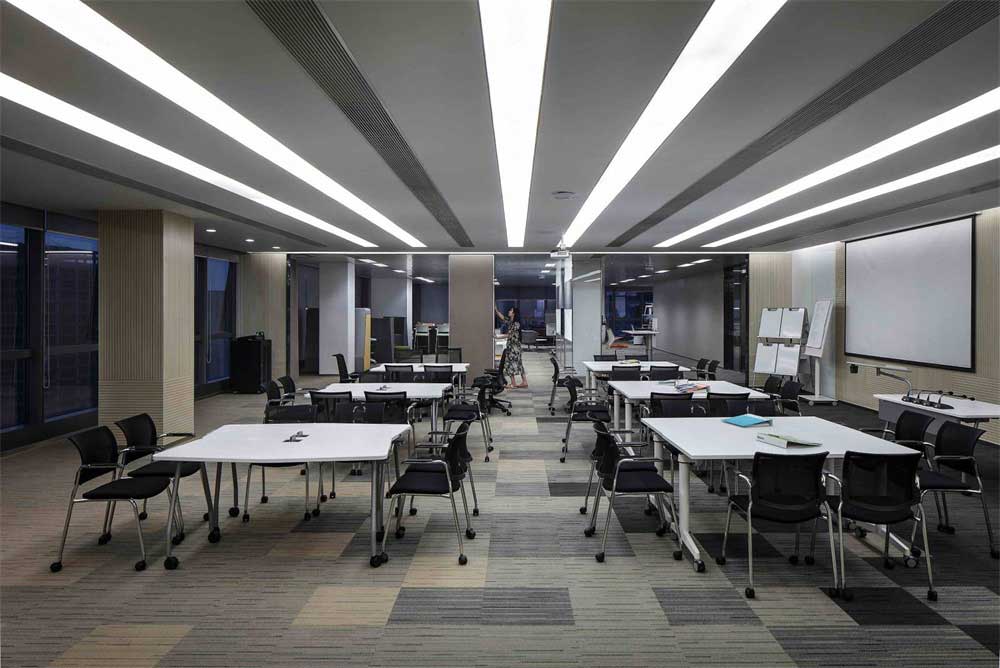 深圳福田500平方現代風格辦公室裝修多功能會議室軟膜燈組 深圳福田500平方現代風格辦公室裝修多功能會議室軟膜燈組