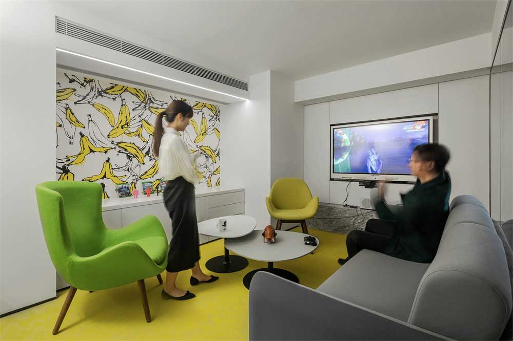 深圳市福田田園辦公室裝修設(shè)計多媒體洽談室