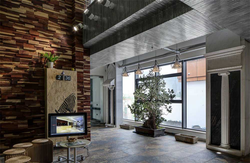 深圳南山香江金融中心工業風辦公室裝修設計案例門廳 深圳南山香江金融中心工業風辦公室裝修設計案例門廳