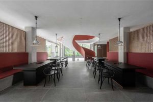 現(xiàn)代中式風(fēng)格京味餐廳裝修設(shè)計用餐大廳效果圖