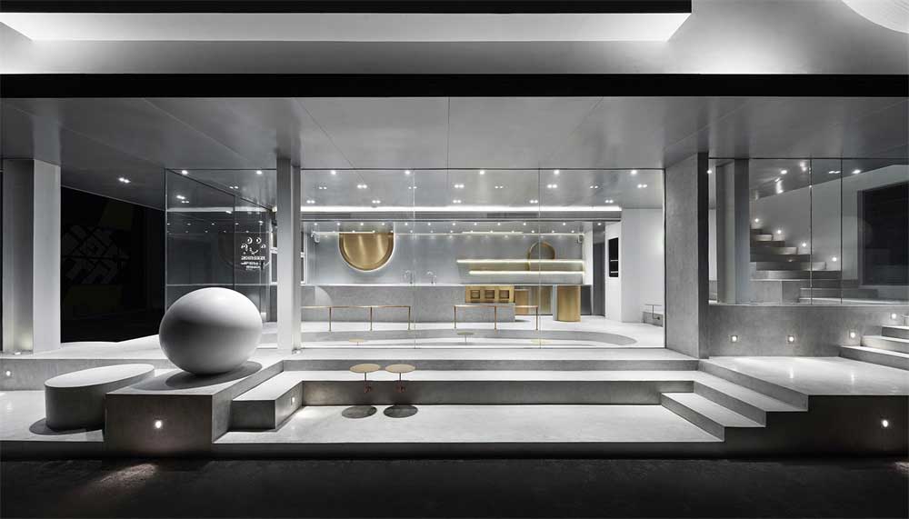 深圳福田區(qū)工業(yè)風攝影工作辦公室設(shè)計裝修-前廳