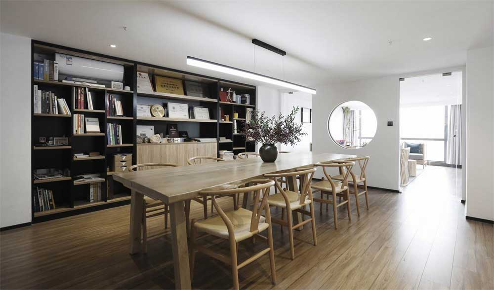 深圳龍華1000平新中式辦公室裝修會議室