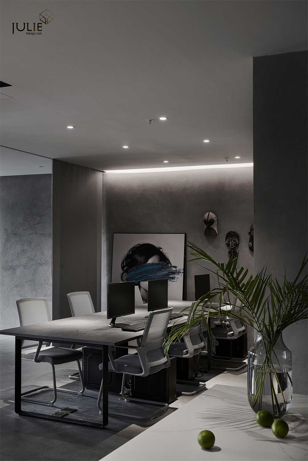 深圳光明現(xiàn)代風(fēng)格暗色系辦公室設(shè)計裝修-辦公區(qū) 深圳光明現(xiàn)代風(fēng)格暗色系辦公室設(shè)計裝修-辦公區(qū)