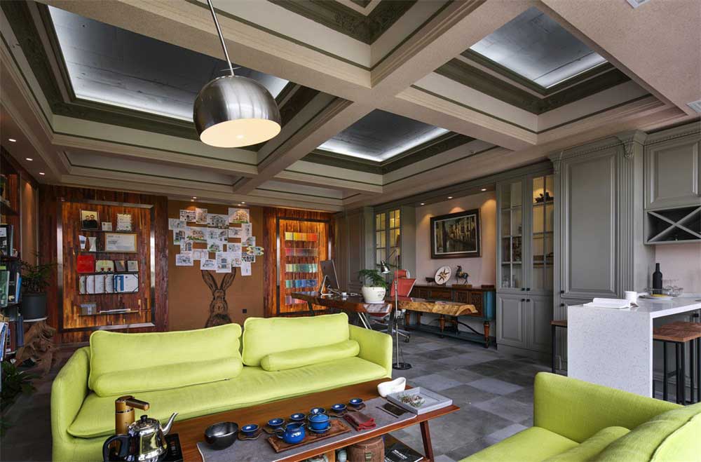 深圳南山香江金融中心工業風辦公室裝修設計案例董事長辦公室 深圳南山香江金融中心工業風辦公室裝修設計案例董事長辦公室