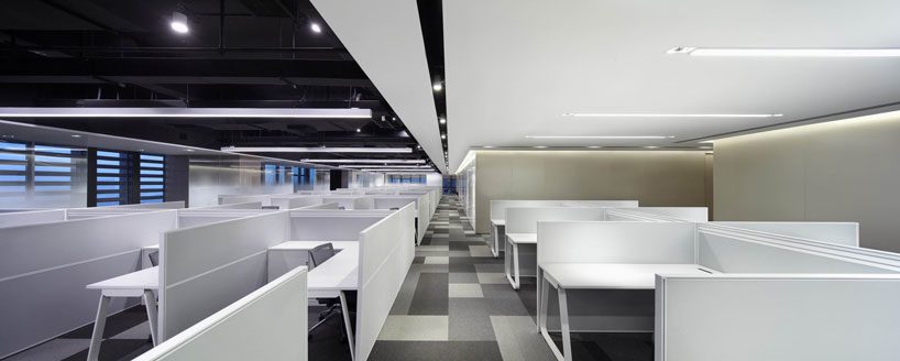 深圳鹽田1000平方現代風格辦公室裝修辦公區天花 深圳鹽田1000平方現代風格辦公室裝修辦公區天花