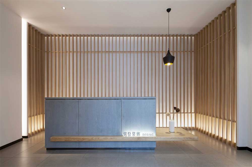 深圳羅湖鴻昌廣場新中式風格辦公室裝修設計案例前臺 深圳羅湖鴻昌廣場新中式風格辦公室裝修設計案例前臺