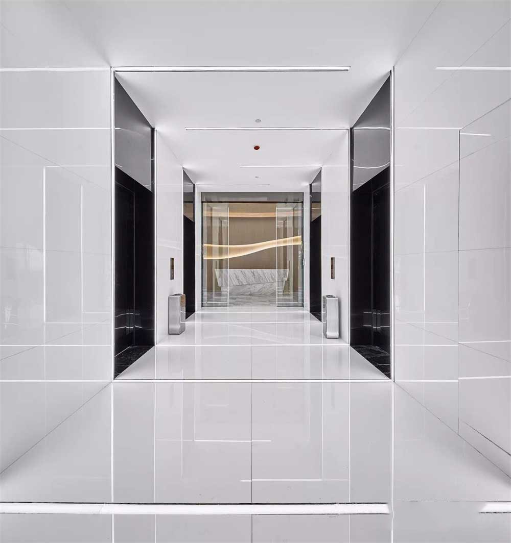 深圳市南山1200平輕奢風金融公司辦公室裝修電梯間 深圳市南山1200平輕奢風金融公司辦公室裝修電梯間