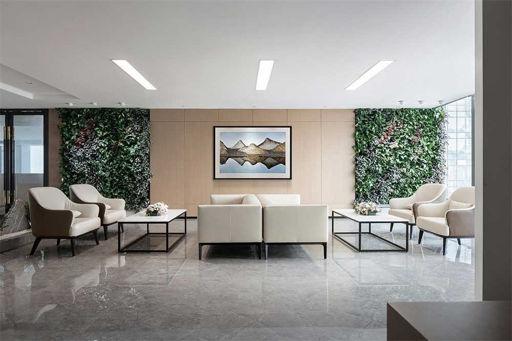 深圳市寶安1000平國中創(chuàng)投辦公室裝修接待區(qū) 深圳市寶安1000平國中創(chuàng)投辦公室裝修接待區(qū)