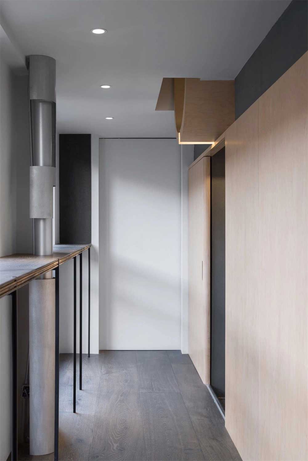 辦公室靠窗木制層板吧臺(tái)