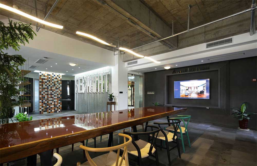 深圳南山香江金融中心工業風辦公室裝修設計案例會議區 深圳南山香江金融中心工業風辦公室裝修設計案例會議區
