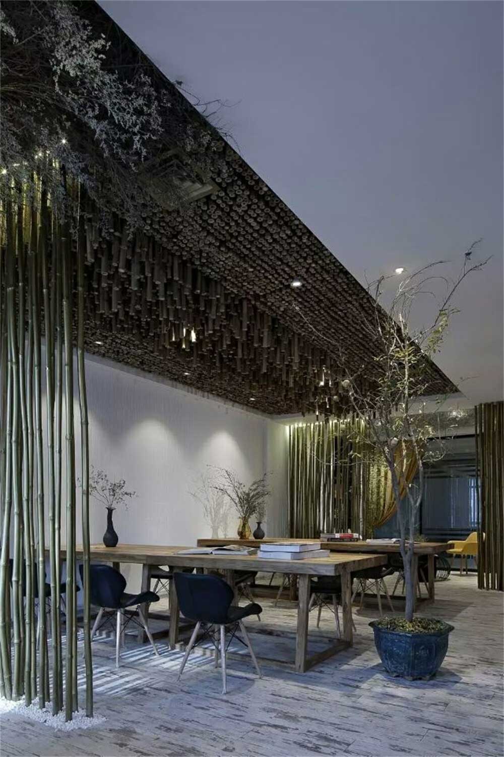 深圳坪山200平方新中式風格辦公室裝修辦公區燈光效果 深圳坪山200平方新中式風格辦公室裝修辦公區燈光效果