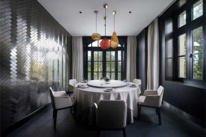 深圳南山新中式餐廳裝修設(shè)計案例包廂效果圖