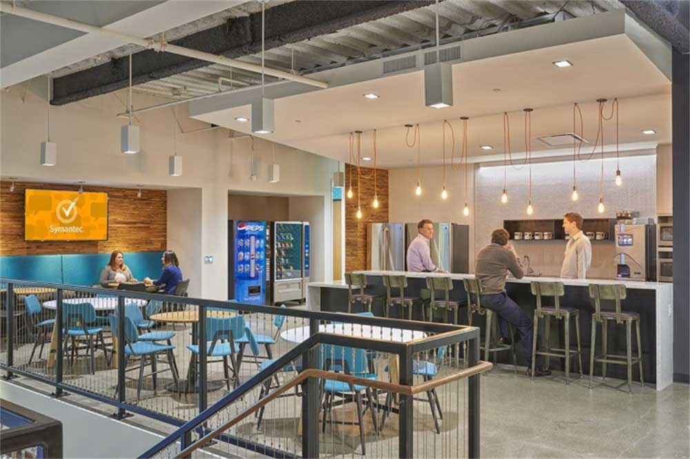 深圳福田金中環商務大廈簡約風格復式辦公室裝修設計案例餐飲區 深圳福田金中環商務大廈簡約風格復式辦公室裝修設計案例餐飲區