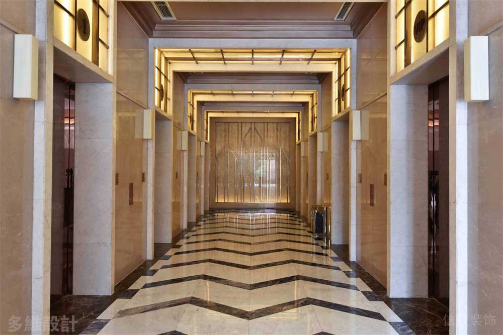 奢石材質(zhì)過道現(xiàn)代簡(jiǎn)約風(fēng)輕奢風(fēng)電梯等候區(qū)域裝修設(shè)計(jì)