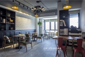 深圳福田200平方工業(yè)風(fēng)辦公室裝修洽談廳效果圖