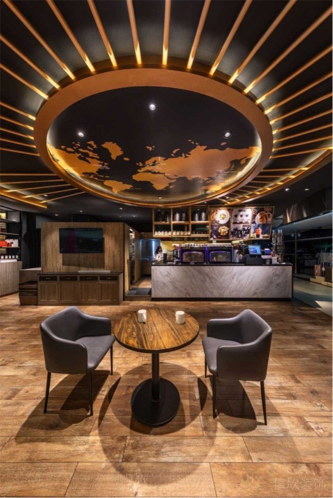 深圳寶安工業(yè)風(fēng)咖啡廳裝修設(shè)計工程