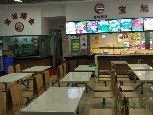 學(xué)校幼兒園飯?zhí)镁筒蛥^(qū)裝修設(shè)計(jì)木質(zhì)一體式設(shè)計(jì)桌椅安全設(shè)計(jì)