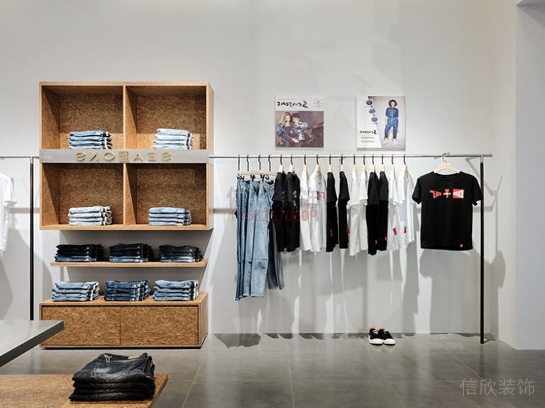 展示區(qū)瓷磚地面柜子墻面裝修設(shè)計圖