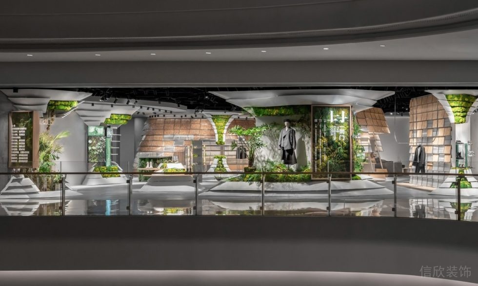 深圳市龍華區大浪原木風生態智庫服裝店裝修外立面