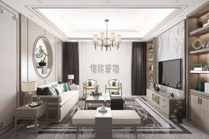 玖龍臺(tái)12棟客廳裝修效果圖