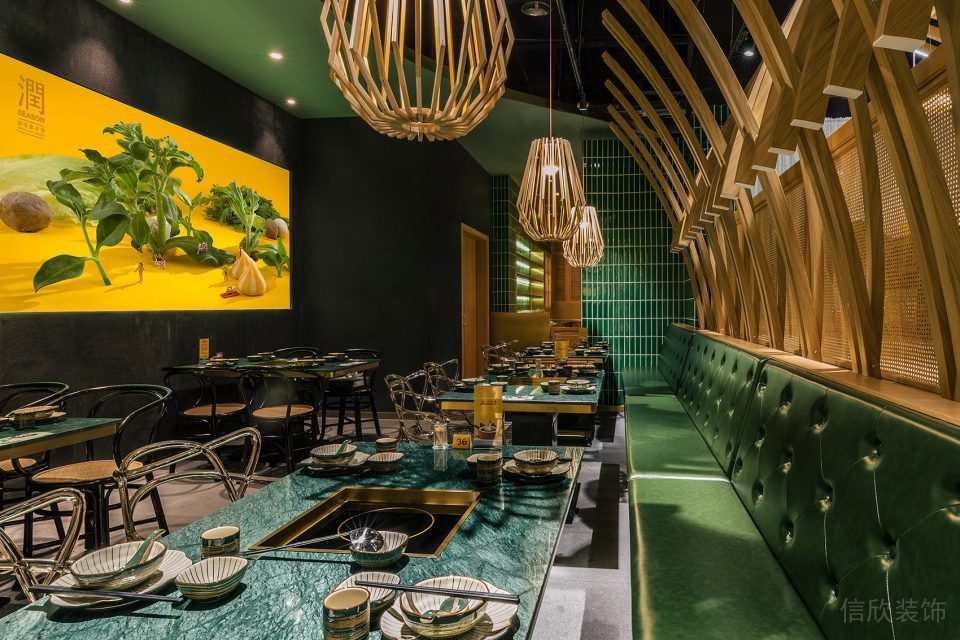 深圳光明中糧云景悅街東南亞風(fēng)格火鍋餐廳裝修案例原木藝術(shù)吊燈 深圳光明中糧云景悅街東南亞風(fēng)格火鍋餐廳裝修案例原木藝術(shù)吊燈