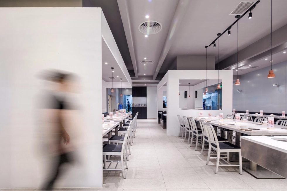 深圳龍崗金地龍城中央現代簡約風格火鍋店裝修案例地面鋪設 深圳龍崗金地龍城中央現代簡約風格火鍋店裝修案例地面鋪設