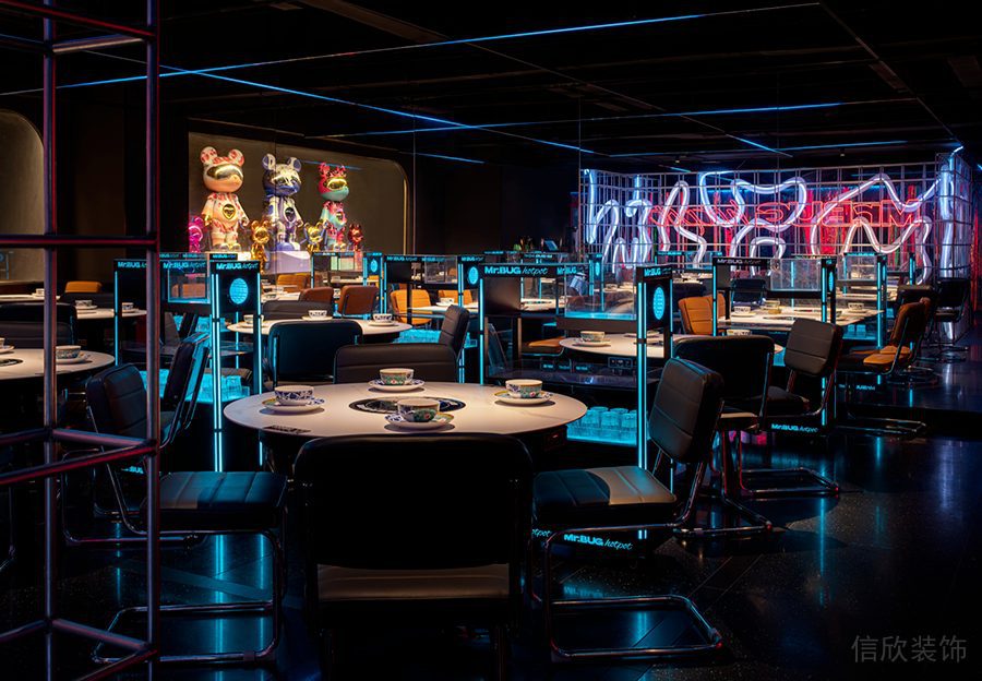 深圳羅湖京基鳳凰印象現(xiàn)代風(fēng)格火鍋店裝修案例大廳燈光效果 深圳羅湖京基鳳凰印象現(xiàn)代風(fēng)格火鍋店裝修案例大廳燈光效果