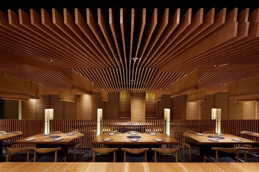 深圳南山卓越維港日式風格烤肉餐廳裝修案例燈光效果 深圳南山卓越維港日式風格烤肉餐廳裝修案例燈光效果