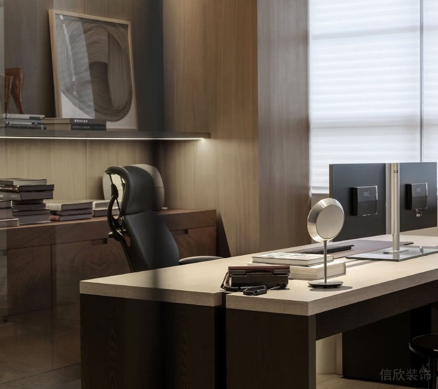 經(jīng)理辦公室胡桃木書(shū)柜設(shè)計(jì)圖