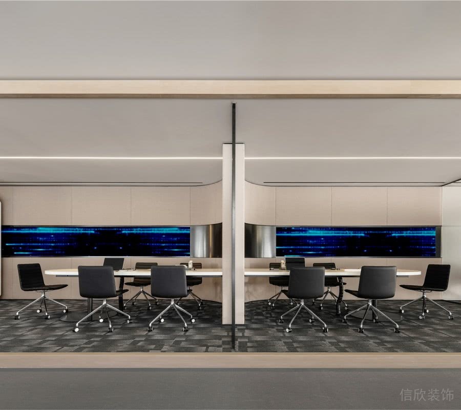 會(huì)議室灰色的花紋地毯