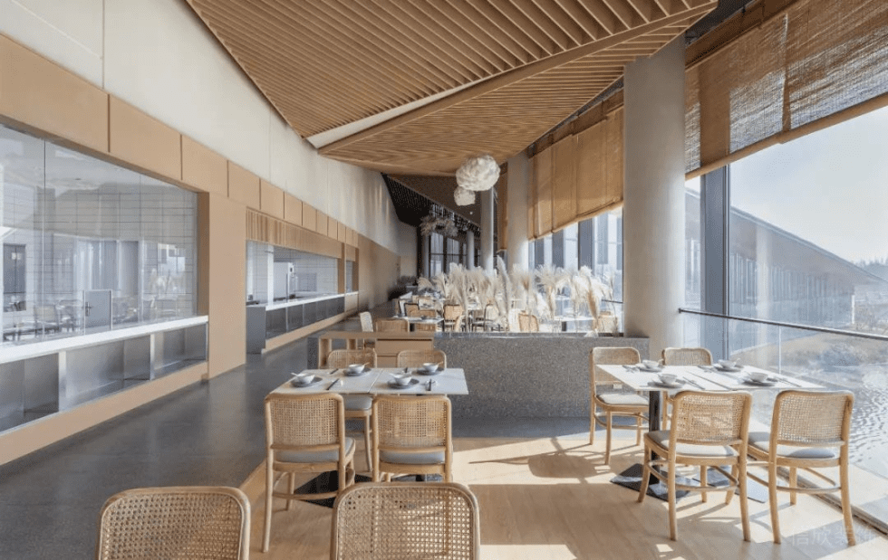 深圳寶安天琴閣原木色調(diào)田園簡(jiǎn)約風(fēng)素食館裝修案例采光效果 深圳寶安天琴閣原木色調(diào)田園簡(jiǎn)約風(fēng)素食館裝修案例采光效果