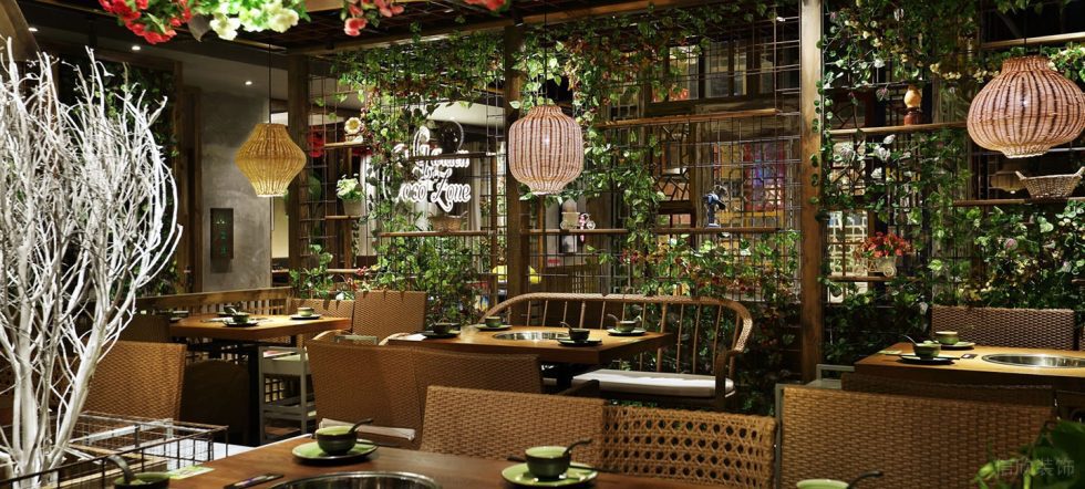 深圳福田航苑大廈田園風(fēng)格火鍋餐廳裝修案例燈光效果 深圳福田航苑大廈田園風(fēng)格火鍋餐廳裝修案例燈光效果