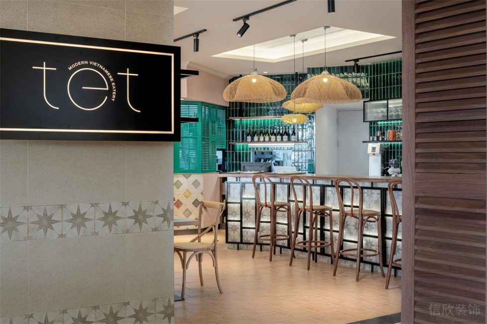 深圳福田京地大廈東南亞風格越南菜餐廳裝修案例吧臺用餐區 深圳福田京地大廈東南亞風格越南菜餐廳裝修案例吧臺用餐區