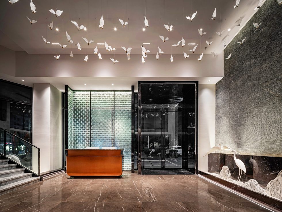 深圳龍華保利悅都現代新中式風格江浙菜餐廳裝修案例一層接待廳 深圳龍華保利悅都現代新中式風格江浙菜餐廳裝修案例一層接待廳