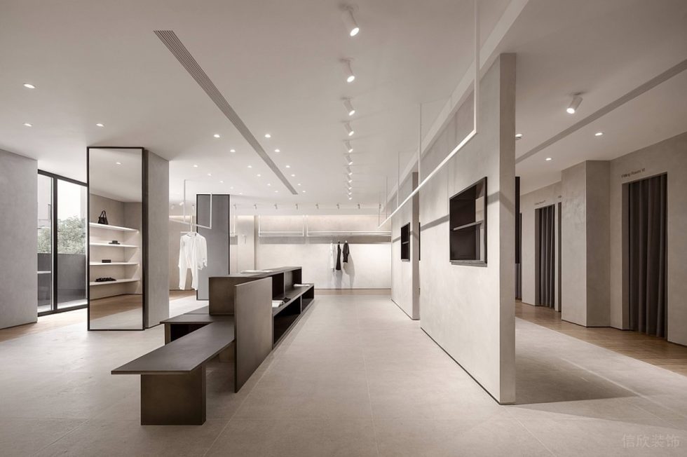 深圳市寶安區西鄉現代風wei Stuff服裝店裝修設計實木造型展臺 深圳市寶安區西鄉現代風wei Stuff服裝店裝修設計實木造型展臺