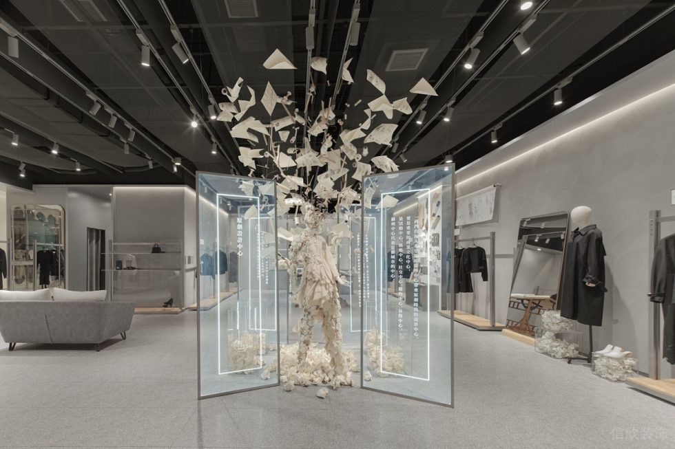 深圳市龍崗區坂田“一尚門”買手店裝修設計櫥窗 (7)