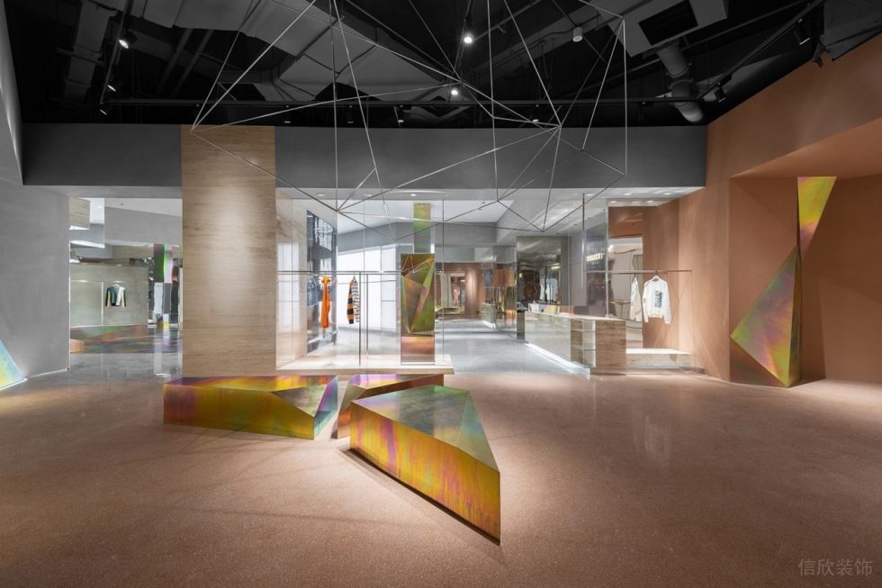 深圳市龍崗區龍崗中心城x Select 服裝店買手店裝修設計金屬魅彩島臺 深圳市龍崗區龍崗中心城x Select 服裝店買手店裝修設計金屬魅彩島臺