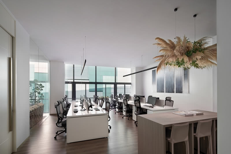 羅湖區國貿大廈辦公室公共辦公區白色平面石膏板天花吊頂 羅湖區國貿大廈辦公室公共辦公區白色平面石膏板天花吊頂