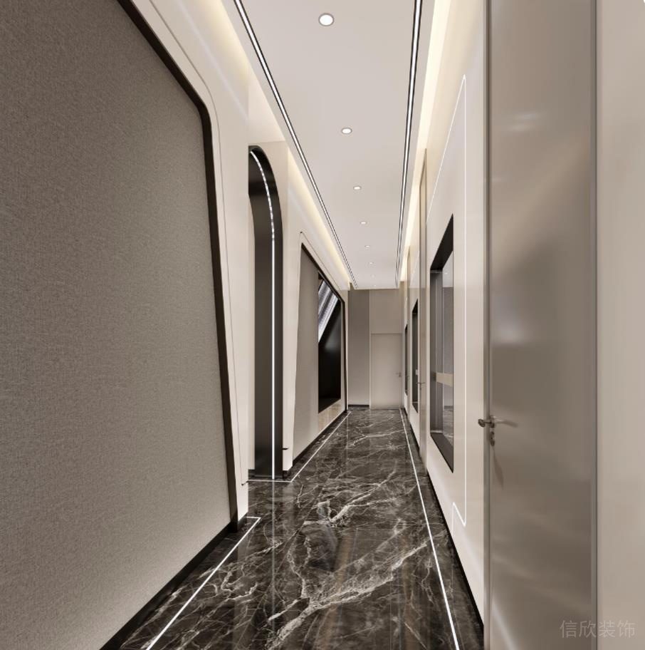 深圳福田新洲大廈華冠口腔牙科診所裝修設計全景圖過道裝修設計 深圳福田新洲大廈華冠口腔牙科診所裝修設計全景圖過道裝修設計