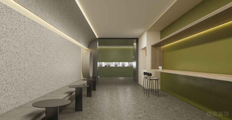 深圳寶安易尚中心2000平方米簡約風格辦公室裝修案例休息區