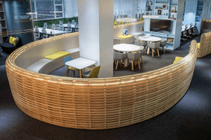 深圳福田金運(yùn)世紀(jì)大廈700平方米現(xiàn)代簡約風(fēng)格寫字樓裝修案例洽談區(qū)效果圖