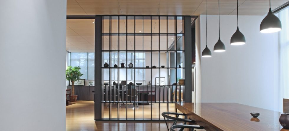 深圳羅湖國信證券大廈簡約風格辦公室裝修案例黑色烤漆金屬裝飾展示架 深圳羅湖國信證券大廈簡約風格辦公室裝修案例黑色烤漆金屬裝飾展示架