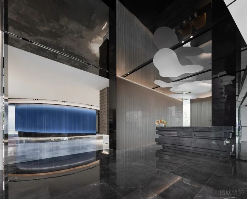 深圳南山康佳研發(fā)大廈1000平方米現(xiàn)代風(fēng)格辦公室裝修案例前臺接待區(qū) 深圳南山康佳研發(fā)大廈1000平方米現(xiàn)代風(fēng)格辦公室裝修案例前臺接待區(qū)