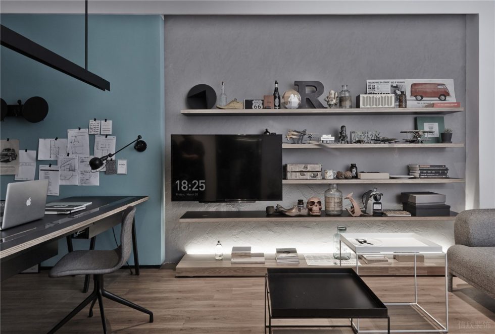深圳坪山開沃大廈350平方米簡約北歐風辦公室裝修案例經理辦公室裝飾層架 深圳坪山開沃大廈350平方米簡約北歐風辦公室裝修案例經理辦公室裝飾層架