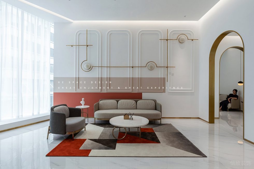 深圳市寶安區(qū)福永現(xiàn)代風(fēng)國際婚紗一品cg店裝修設(shè)計(jì)休息區(qū)2