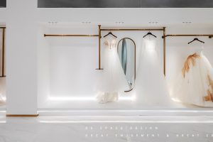 深圳市寶安區(qū)福永現(xiàn)代風(fēng)國(guó)際婚紗一品cg店裝修設(shè)計(jì)壁櫥