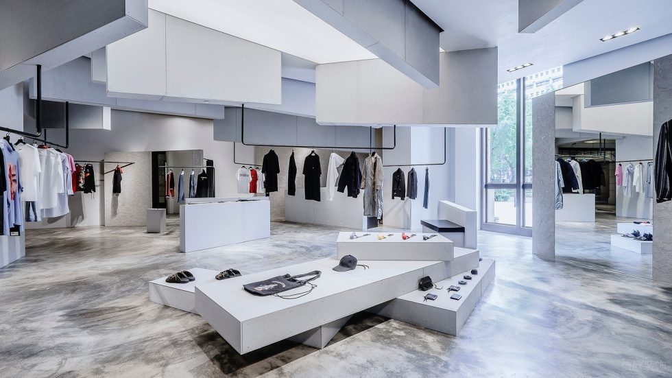 深圳市寶安區(qū)西鄉(xiāng)巨星御用品牌 Christian Dada 臺灣首間旗艦店幾何頂面裝修設(shè)計效果圖