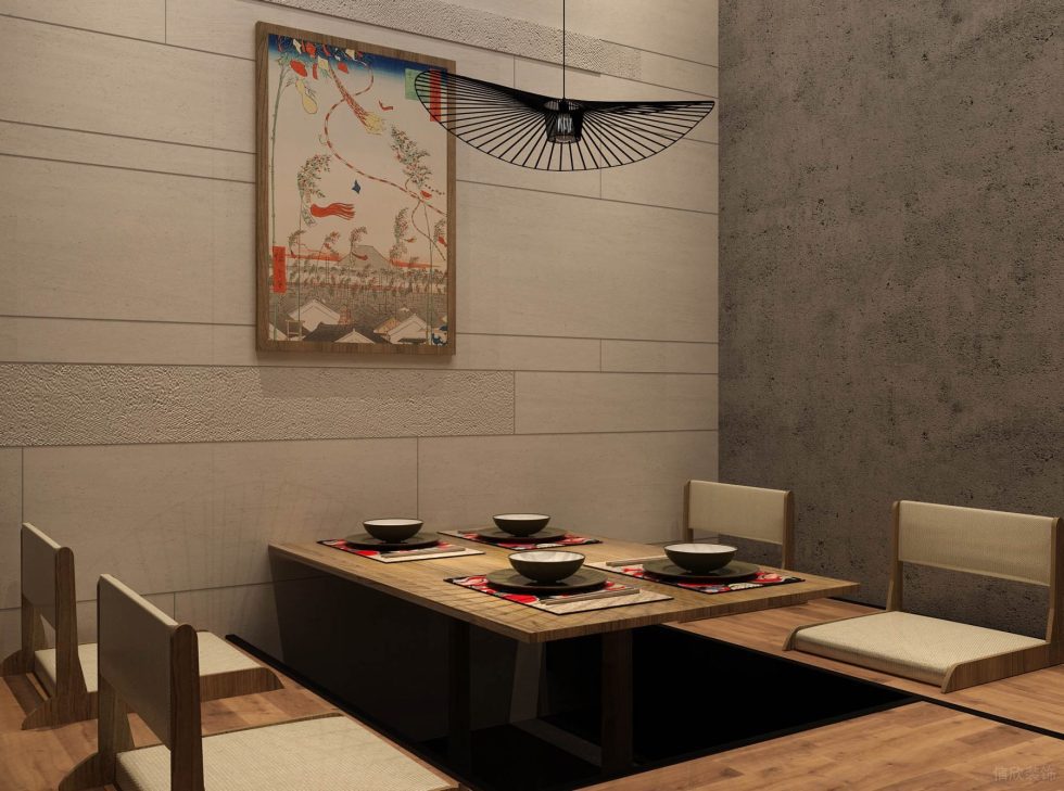 深圳市龍崗區(qū)坂田日式料理店裝修設(shè)計(jì)榻榻米